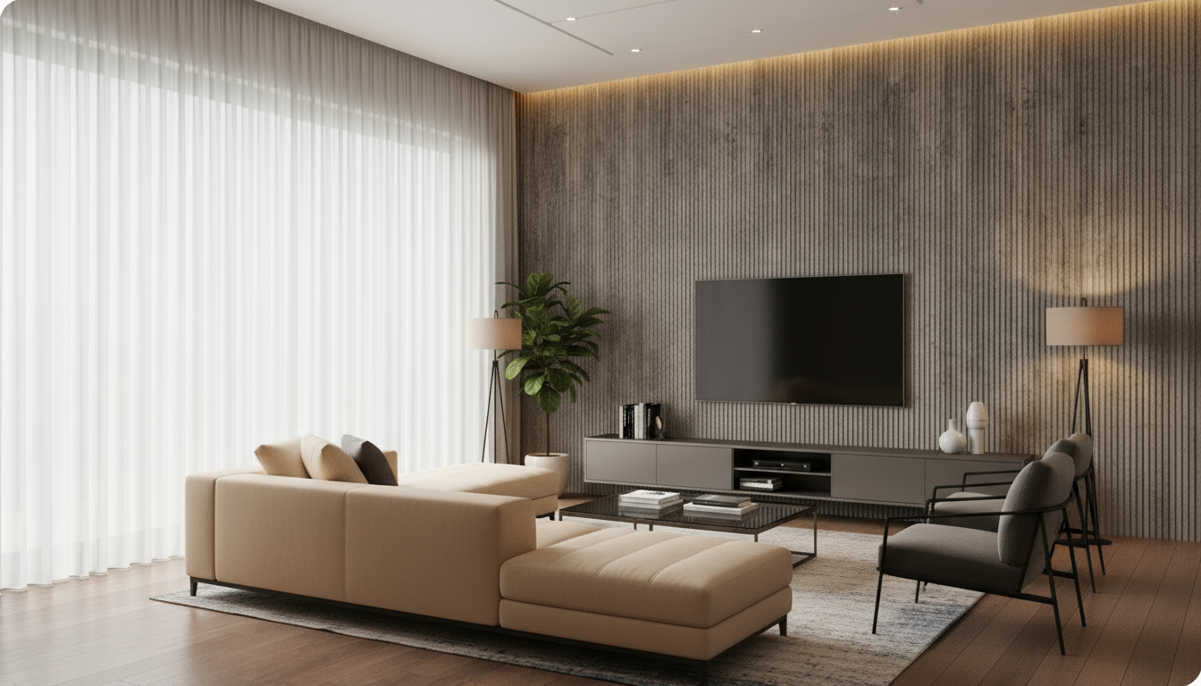 modern tv wall