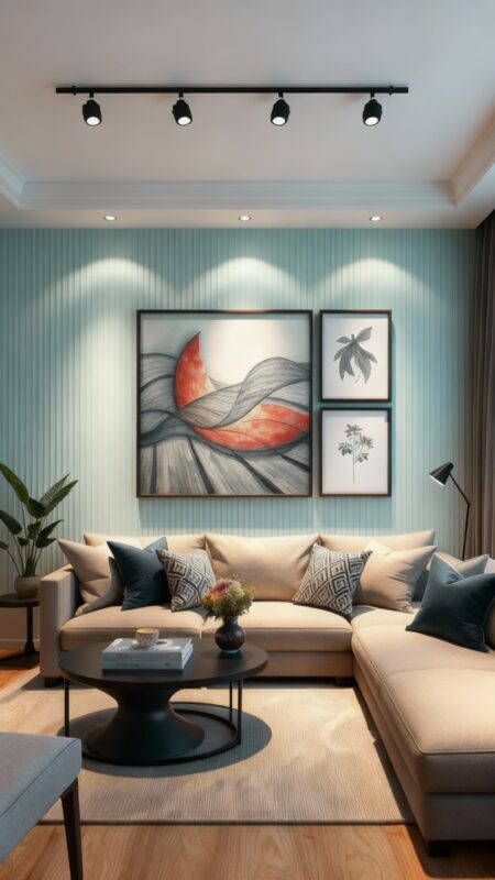 رنگ دیوار پذیرایی
