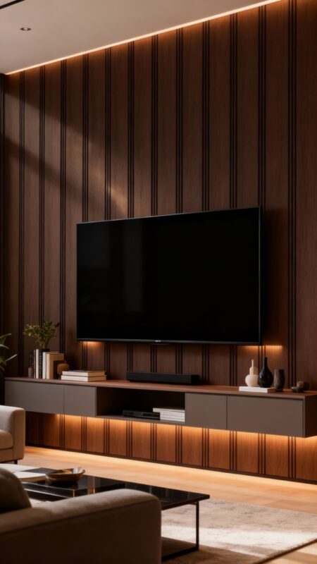 tv wall modern